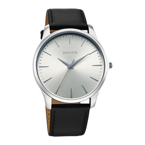 Sonata Ease with Gray Dial Watch for Men - 77163SL06W