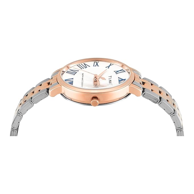 Timex White Dial with Roman Numbers Women's Watch - TWEL19109