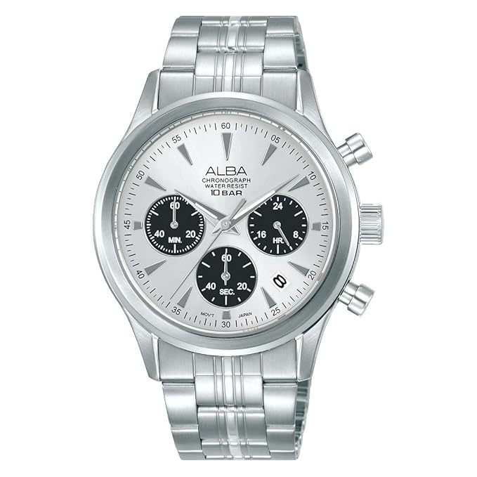 ALBA Prestige Quartz Chronograph Men 39 mm AT3K55X1 - KRISHNA WATCH COMPANY