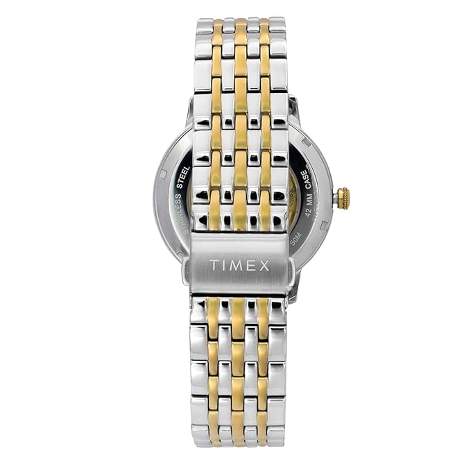 Timex Green Dial Stainless Steel bracelet Men's Watch - TWEG23504