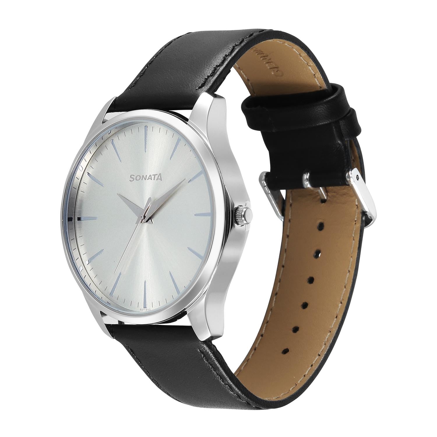 Sonata Ease with Gray Dial Watch for Men - 77163SL06W