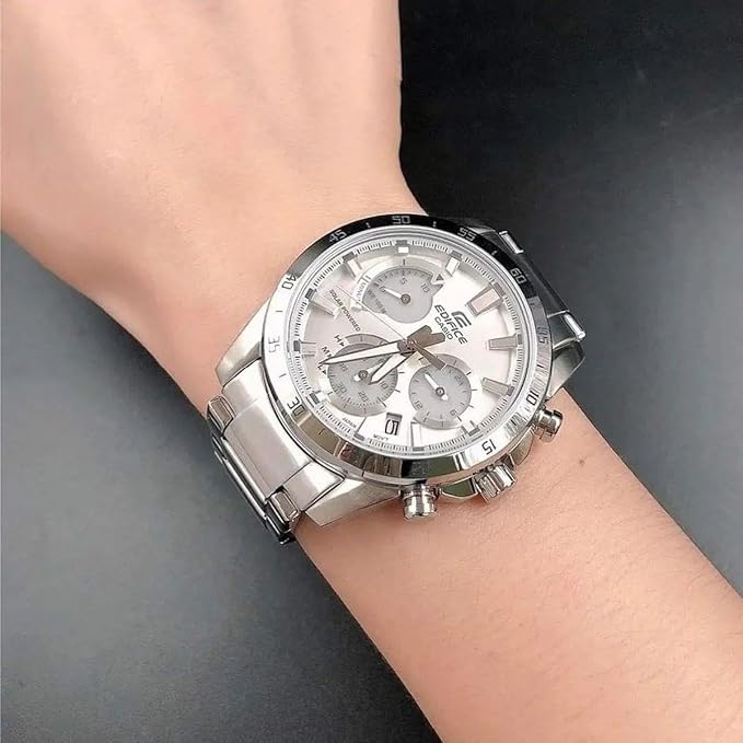 Silver Chronograph - Men's Watch EDIFICE EQS-930MD-8AVUDF - ED528 - KRISHNA WATCH COMPANY