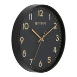 Titan Essence Classic Analog Wall Clock - Black W0094PA02 - KRISHNA WATCH COMPANY