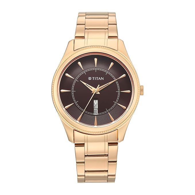 Titan Regalia Allure Classic Day-Date Men's Dress Watch 10047wm01