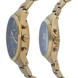 Fossil Modern Courier Chronograph Watch Set for Couples BQ2400SET