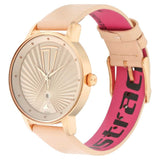 FASTRACK - RUFFLES BEIGE DIAL LEATHER STRAP WATCH - 6206WL01