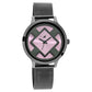 Fastrack Fit Outs Quartz Analog Pink Dial Metal Strap Watch for Girls NR6210NM02