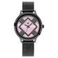 Fastrack Fit Outs Quartz Analog Pink Dial Metal Strap Watch for Girls NR6210NM02