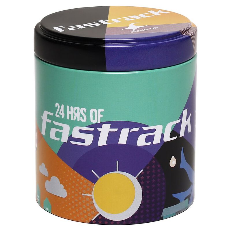 Fastrack Fit Outs Quartz Analog Pink Dial Metal Strap Watch for Girls NR6210NM02