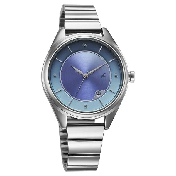 Fastrack Style Up Quartz Analog with Date Watch For Girls 6215SM02 - KRISHNA WATCH COMPANY