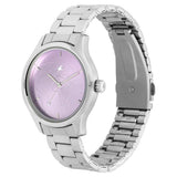 Fastrack Tripster Quartz Analog Purple Dial Stainless Steel Strap Watch for Girls - NU6219SM02