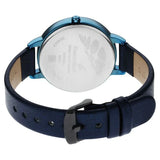 Fastrack Glitch Quartz Analog Silver Dial Leather Strap Watch for Girls NS6234QL01