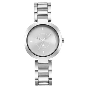 Fastrack Stunners Quartz Analog Silver Dial Metal Strap Watch for Girls ns6247sm01 / 6247sm01 - KRISHNA WATCH COMPANY