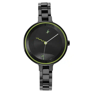 Fastrack STUNNERS 3.0 BLACK DIAL METAL STRAP WATCH 6265NM01 - KRISHNA WATCH COMPANY