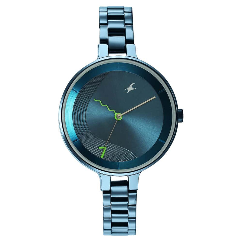 STUNNERS 3.0 BLUE DIAL METAL STRAP WATCH 6265QM01 - KRISHNA WATCH COMPANY