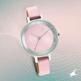 STUNNERS 3.0 PINK DIAL LEATHER STRAP WATCH 6266SL01 - KRISHNA WATCH COMPANY