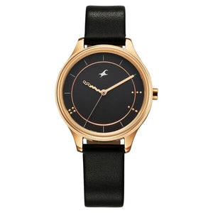 Fastrack Stunners Quartz Analog Black Dial For Girls - 6296WL01 - KRISHNA WATCH COMPANY