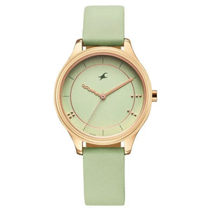 Fastrack Stunners Quartz Analog Green Dial Green Watch For Girls - 6296WL02 - KRISHNA WATCH COMPANY