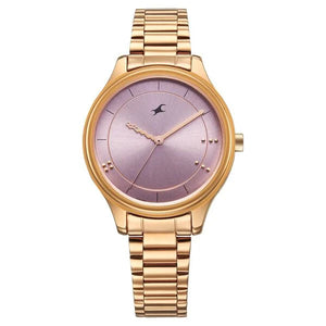 Fastrack Stunners Quartz Analog Pink Dial Watch For Girls - 6296WM01 - KRISHNA WATCH COMPANY