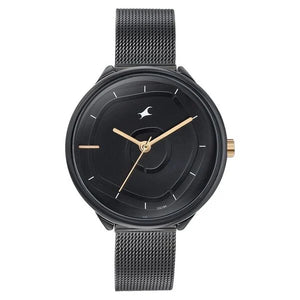 Fastrack Stunners Quartz Multifunction Black Dial Watch for Girls - 6303KM01 - KRISHNA WATCH COMPANY