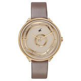 FASTRACK Women Leather Strap Analog Watch - 6303WL01 - KRISHNA WATCH COMPANY