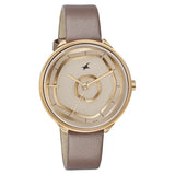 FASTRACK Women Leather Strap Analog Watch - 6303WL01 - KRISHNA WATCH COMPANY