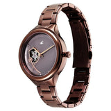Fastrack Automatic Brown Dial Metal Strap Watch For Girls 6310qm01 - KRISHNA WATCH COMPANY