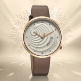 Fastrack Groove Quartz Analog with Date Girls Leather Watch 6314wl01