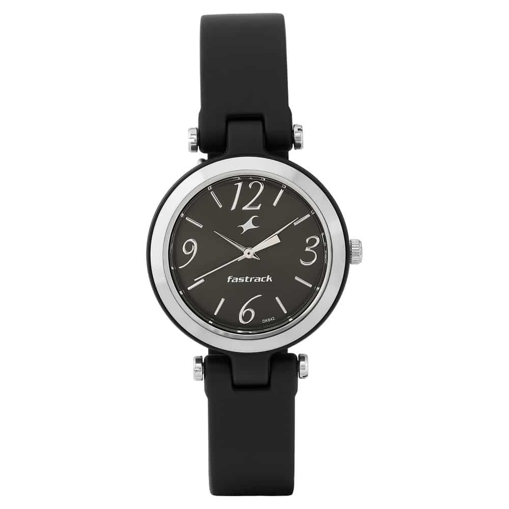 TRENDIES BLACK DIAL SILICONE STRAP WATCH 68015PP01 - KRISHNA WATCH COMPANY