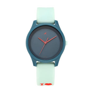 Fastrack Monochrome Quartz Analog Blue Dial Silicone Strap Watch for Girls ns68023pp03w / 68023pp03 - KRISHNA WATCH COMPANY