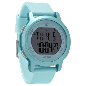 Fastrack Street Line Digital Dial Blue Silicone Strap Watch for Girls NR68023PP03 - KRISHNA WATCH COMPANY