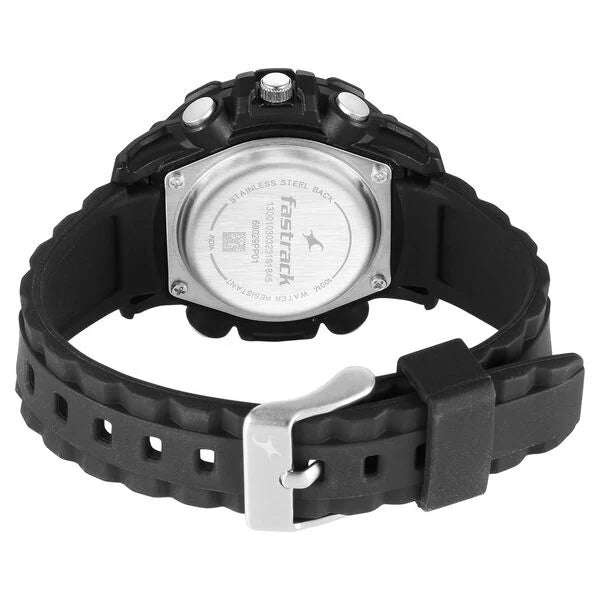 Fastrack Street line Silicone Strap Watch for Girls 68029PP01