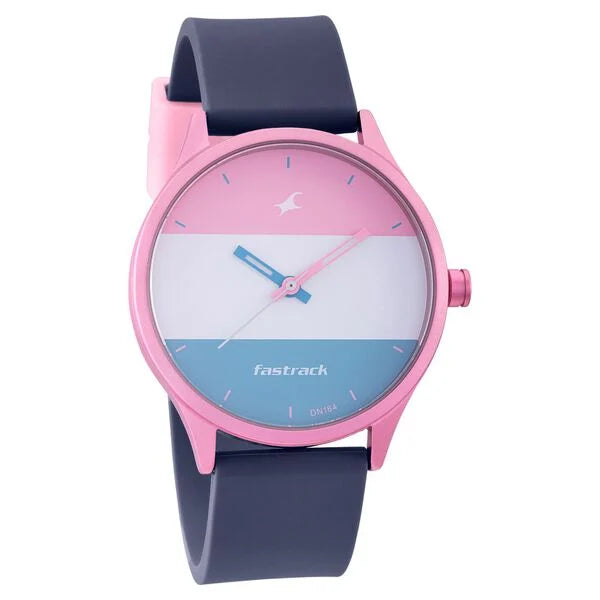 FASTRACK Analog Watch with Silicone Strap - 68031AP03