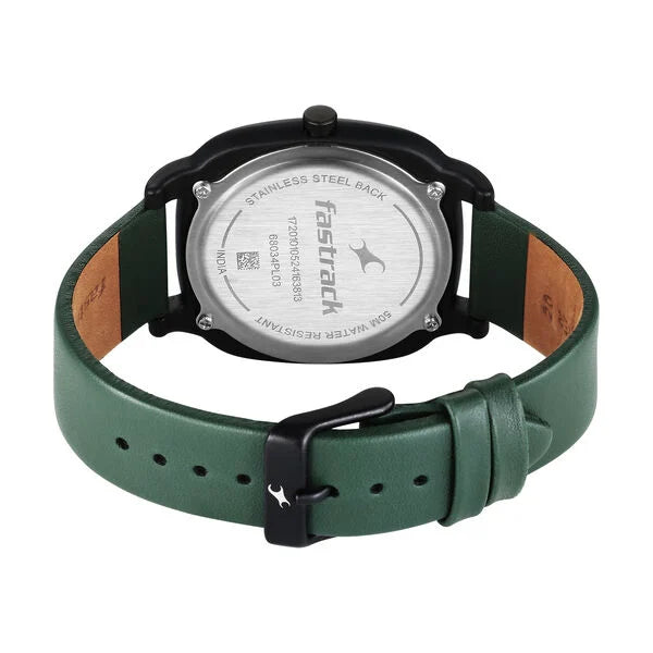 Fastrack Hype All Black Quartz Analog Watch For Unisex 68034pl03w