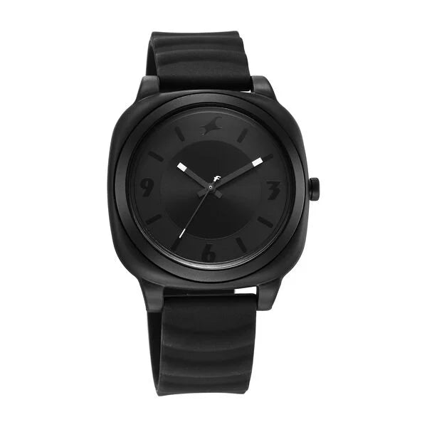 Fastrack Hype All Black Quartz Analog Watch For Unisex 68034pp03w
