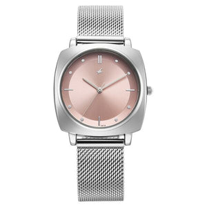 Fastrack Stunners X Quartz Analog Pink Dial Watch For Girls - 68043SM02 - KRISHNA WATCH COMPANY