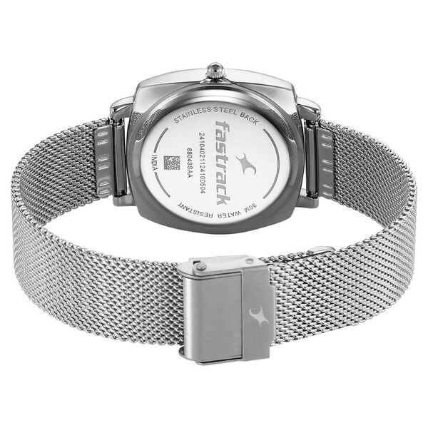 Fastrack Stunners X Quartz Analog Black Dial Stainless Steel Strap Watch For Girls 68043sm03 - KRISHNA WATCH COMPANY