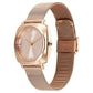 Fastrack Stunners X Quartz Analog Rose Gold Dial Stainless Steel Strap Watch For Girls 68043wm01