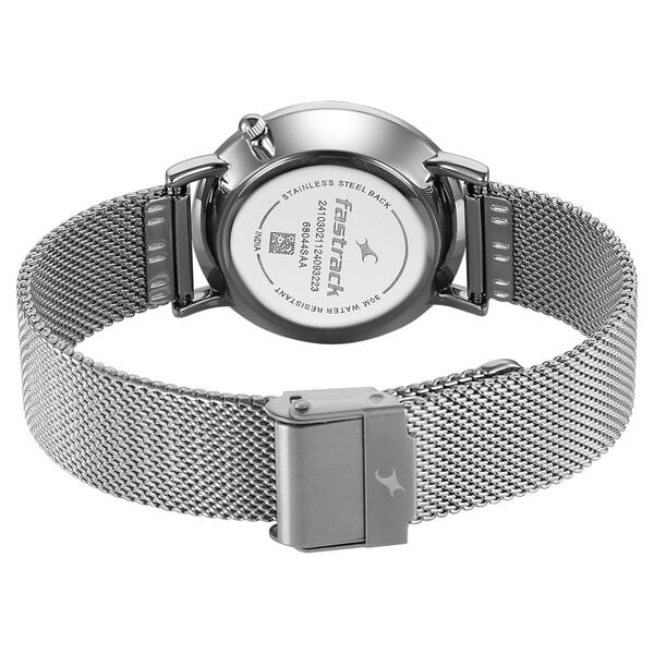 Fastrack Stunners X Quartz Analog Blue Dial Stainless Steel Strap Watch For Girls 68044sm01 - KRISHNA WATCH COMPANY