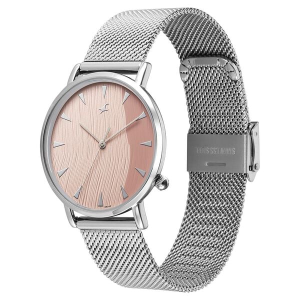 Fastrack Stunners X Quartz Analog Pink Dial Watch For Girls - 68044SM02 - KRISHNA WATCH COMPANY