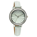 Fastrack Stunners X Quartz Analog Green Dial Leather Strap Watch For Girls 68048SL01