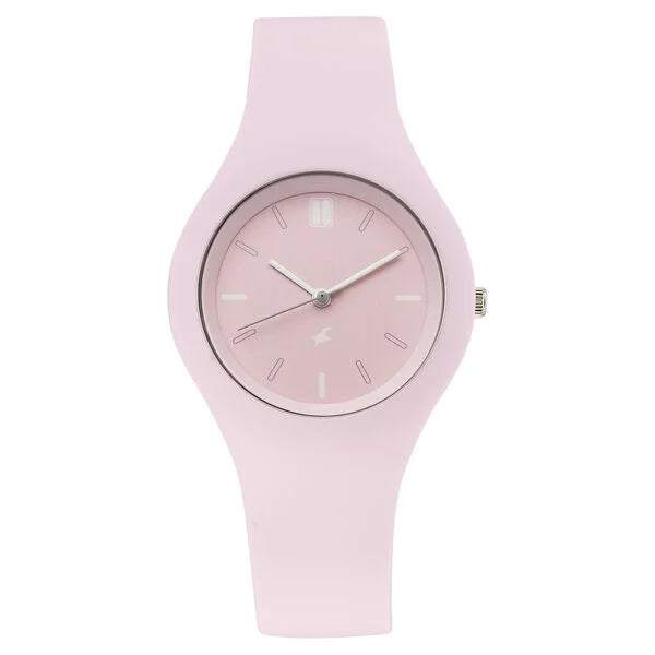 Fastrack Tees Zing Quartz Girls - 68050PP06W - KRISHNA WATCH COMPANY