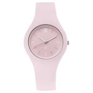 Fastrack Tees Zing Quartz Girls - 68050PP06W - KRISHNA WATCH COMPANY