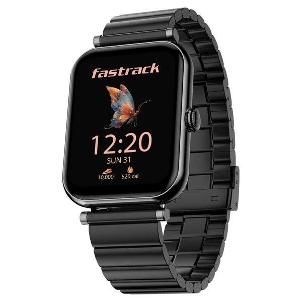 Fastrack Noir Charm Women Smartwatch 1.65" inch AMOLED Display, 68055nm01k - KRISHNA WATCH COMPANY