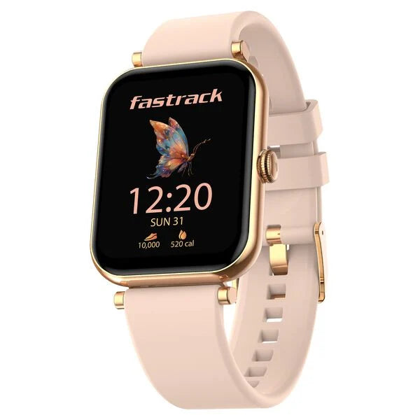 Fastrack Noir Charm Women Smartwatch 1.65" inch AMOLED Display, 68055wp01k