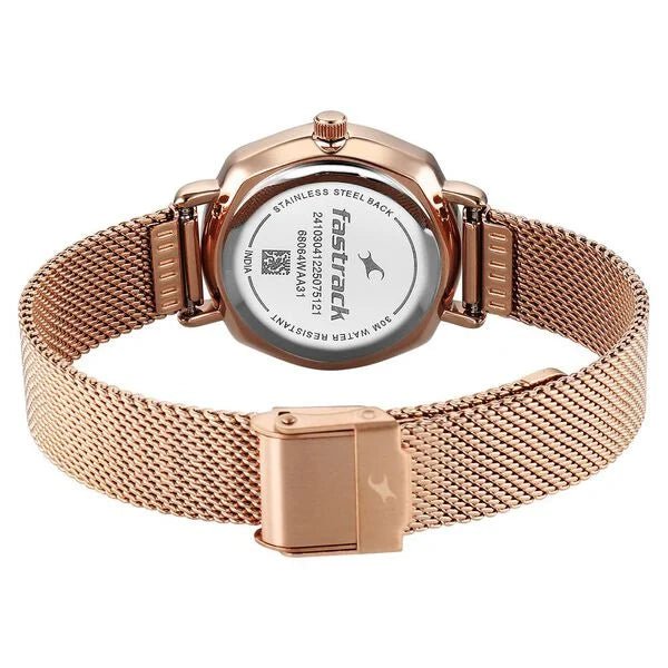 Fastrack Stunners Quartz Analog Watch For Girls 68064wm01