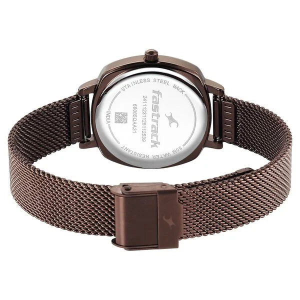 Fastrack Stunners Quartz Analog Watch For Girls 68065qm01