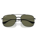 RAY-BAN Green Polarized Aviator Unisex Sunglasses 0RB3722I0025859