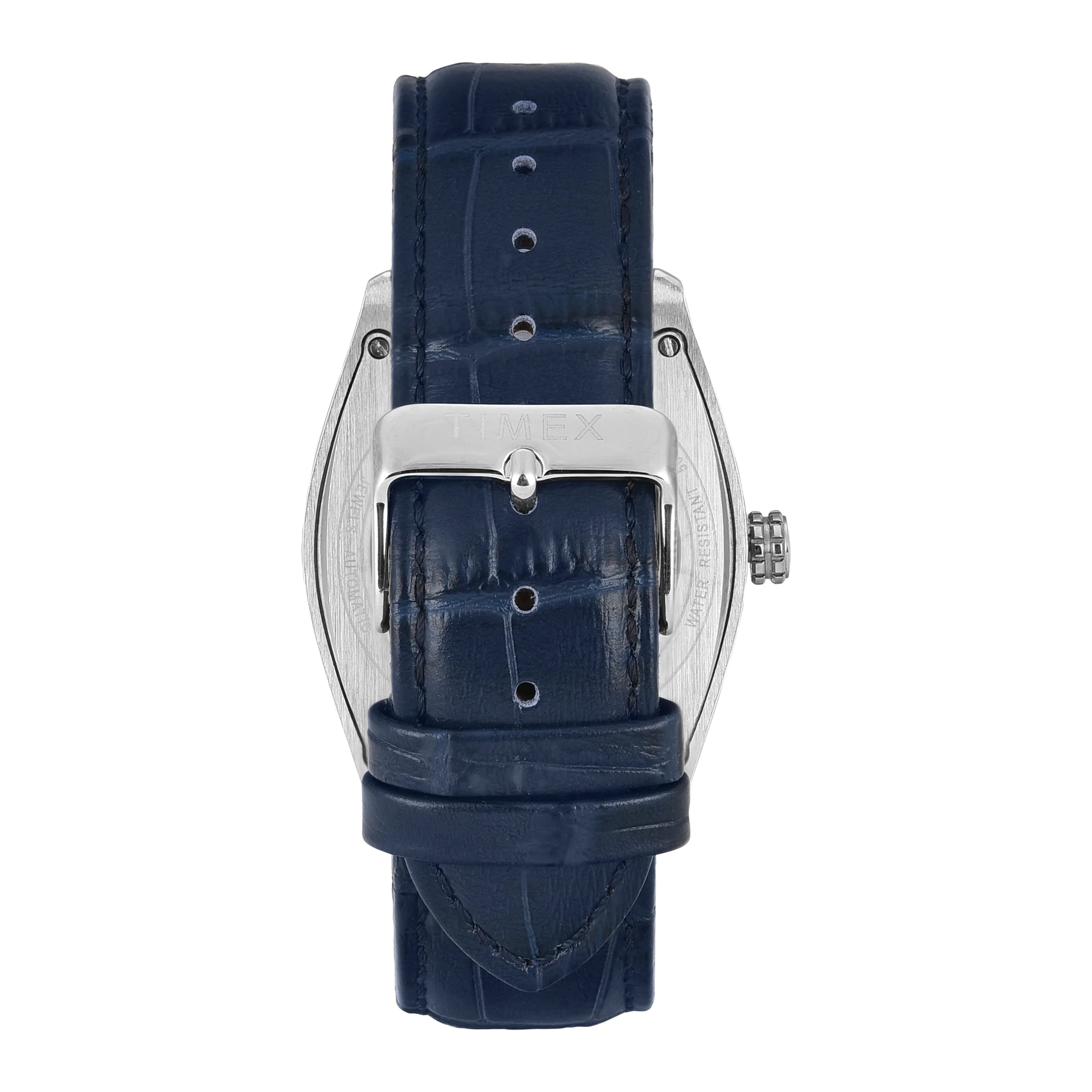 Timex Automatic Blue Tonneau Dial Croco Strap Men's Watch - TWEG25900