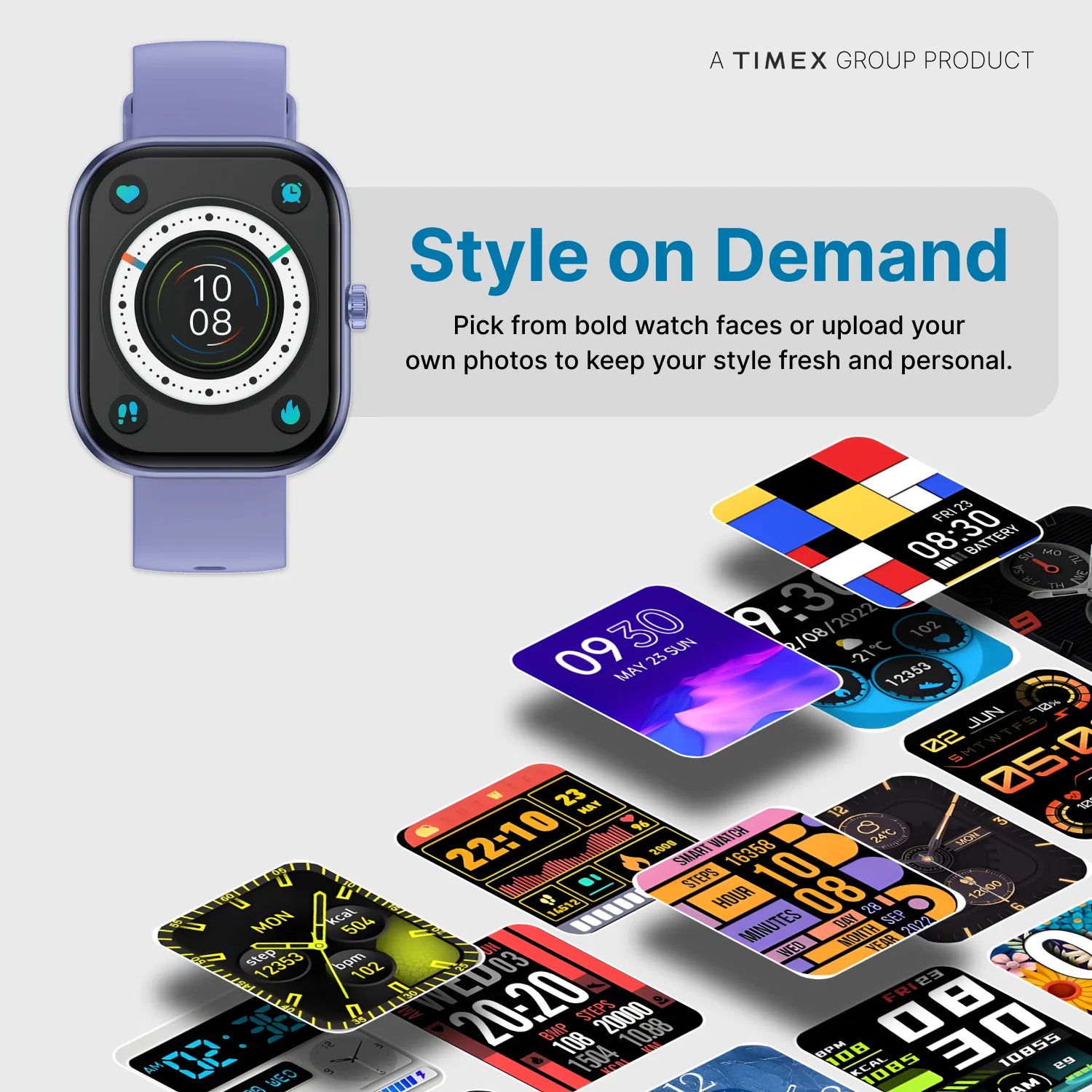 Timex iConnect Arc 2.01 inches (5.1 cm) Display with BT Calling Smartwatch For Unisex - TWIXW1403T - KRISHNA WATCH COMPANY